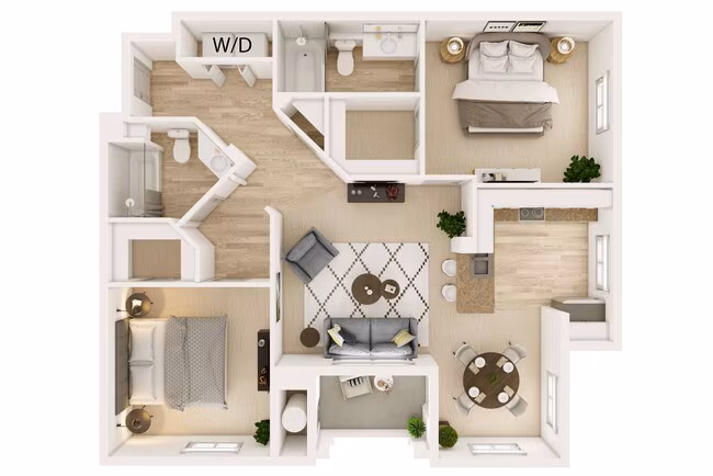 Unit 12-205 17-207 floor plan